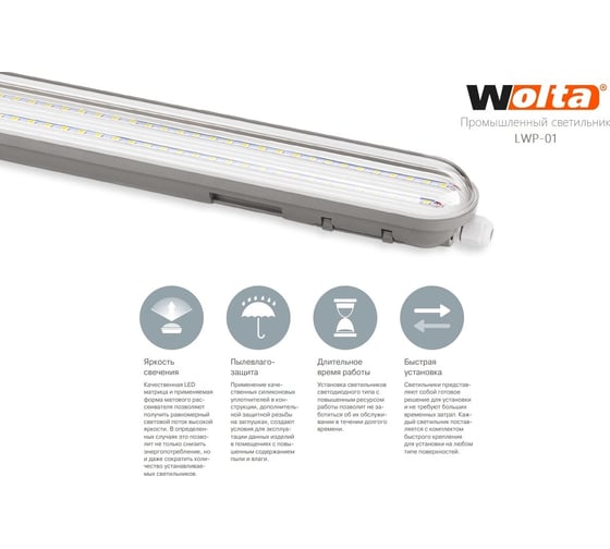 Светодиодный светильник WOLTA LWP36C-02