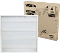 Светодиодная универсальная панель Wolta 36Вт, 4000К Дневной свет, IP20 призматический рассеиватель, артикул ULPD36W60-04