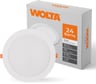 Светодиодный встраиваемый светильник Wolta 24 Вт 1800 Лм, круглый, 4000K Дневной белый свет, IP40, панель DLUS-24W-4K