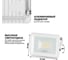 Светодиодный прожектор Wolta 5700K, 10 W SMD, IP 65, цвет белый, слим WFL-10W\/06W WFL-10W/06W 4