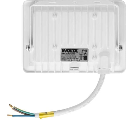 Светодиодный прожектор Wolta 5700K, 30 W SMD, IP 65, цвет белый, слим WFL-30W\/06W WFL-30W/06W