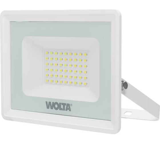Светодиодный прожектор Wolta 5700K, 50Вт светодиоды SMD, IP65, белый WFL-50W/06W