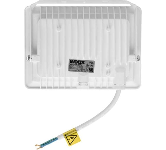 Светодиодный прожектор Wolta 5700K, 50Вт светодиоды SMD, IP65, белый WFL-50W/06W