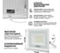 Светодиодный прожектор Wolta 5700K, 50Вт светодиоды SMD, IP65, белый WFL-50W/06W 4