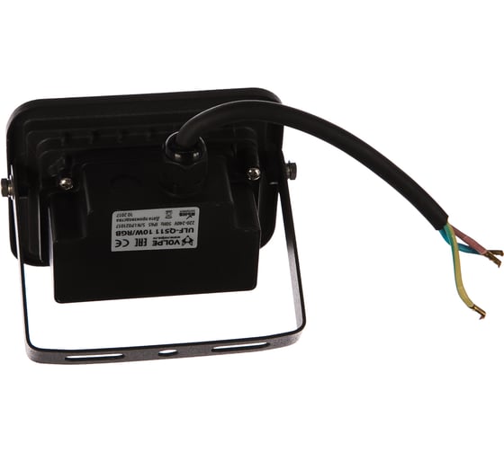Светодиодный прожектор Volpe ULF-Q511 10W/RGB IP65 220-240В BLACK. UL-00002561