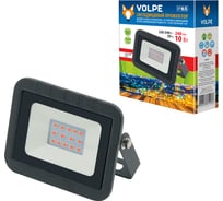 Светодиодный прожектор Volpe ULF-Q511 10W/RED IP65 220-240В BLACK. UL-00002559