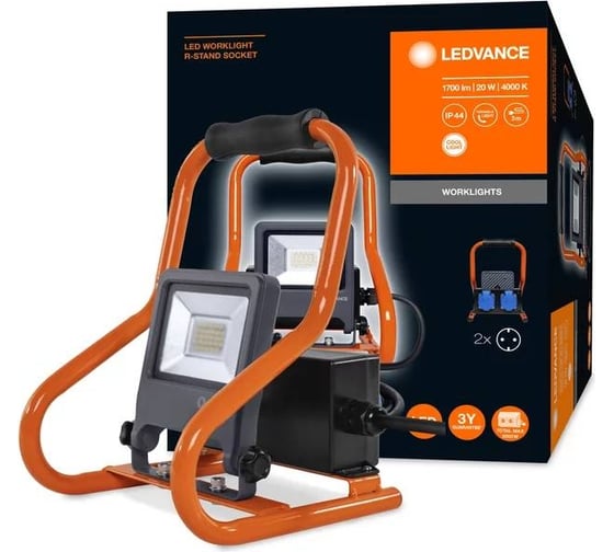 Светодиодный прожектор LEDVANCE WORKLIGHT переносной 220В 20Вт 1700Лм 4000К 4058075321304