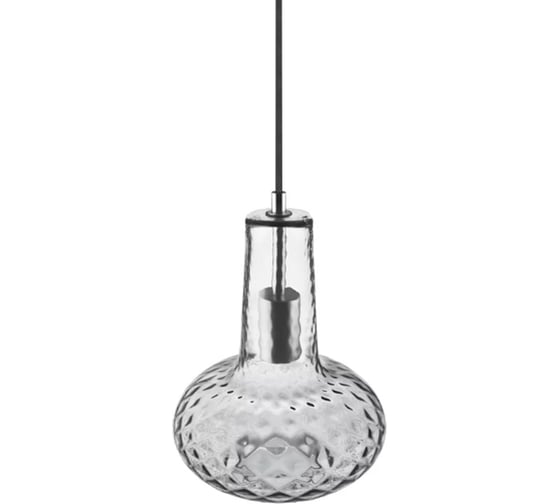Потолочный светильник LEDVANCE 1906 CARVED PENDANT PEAR G SM дымчато-серый, без лампы 4058075217201 1