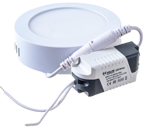 Светодиодный накладной светильник Volpe ULM-Q240 6W/NW WHITE. UL-00002947