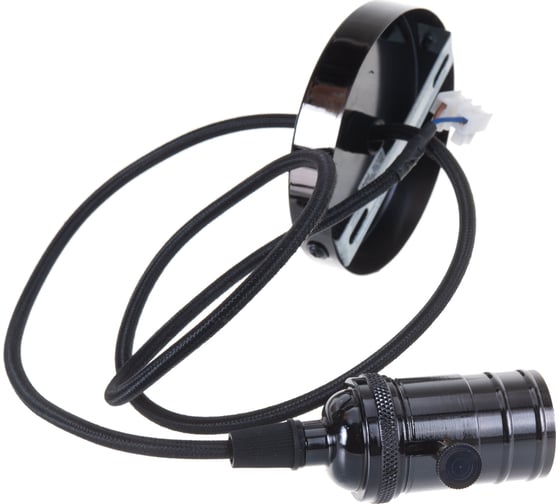 Декоративный патрон Uniel, серия Vintage, с проводом 1м DLC-V-S24K/E27 TS/1M/BL PEARL BLACK UL-00004501
