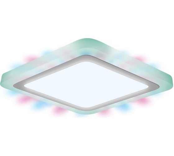 Светильник Gauss backlight rgb квадрат. акрил, 12+4w, led 4000k, 190x190, 1/20 BL425