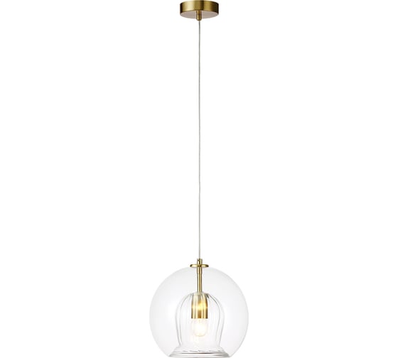 Подвесной светильник Crystal lux LUISA SP1 BRASS/TRANSPARENT