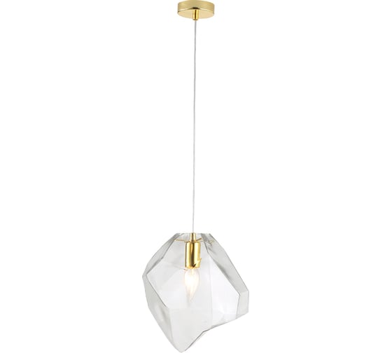 Подвесной светильник Crystal lux NUESTRO SP1 GOLD/TRANSPARENT