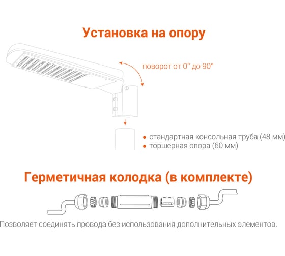 Уличный светодиодный светильник WOLTA STL-120W03