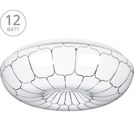 Потолочный светодиодный светильник Lumin'arte 12Вт, 6000К Холодный свет, освещает 8 кв.метров C01LLW12W