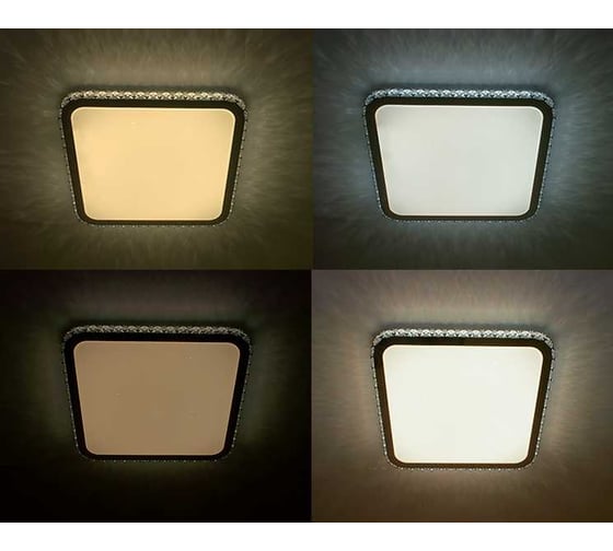 Накладной светодиодный cветильник Светкомплект Cry-s 60 rgb tx ir rc chr/wh CRYS60RGB