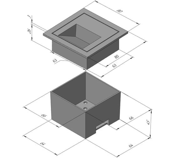 Светодиодная подсветка Светкомплект 8074 3w, bk, 4100k 8074BK4K