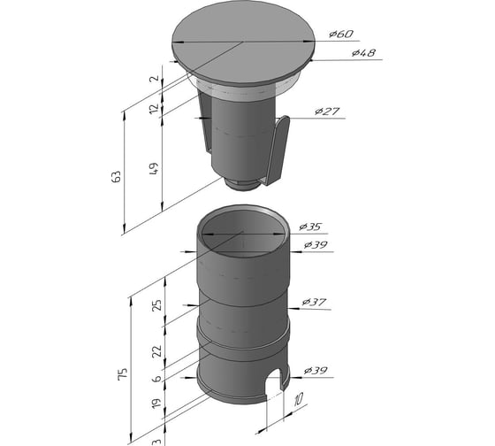 Светодиодный светильник Светкомплект St-1105 rd 3w, al, 4100k ST1105RD4K