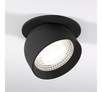 Встраиваемый светодиодный светильник Elektrostandard uno черный 25092/led a065455