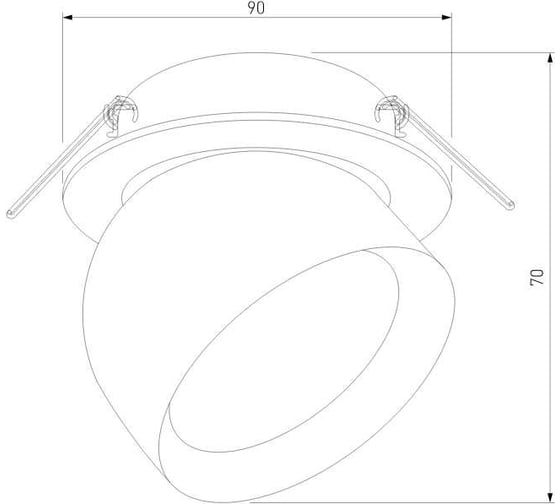 Встраиваемый светодиодный светильник Elektrostandard uno черный 25092/led a065455