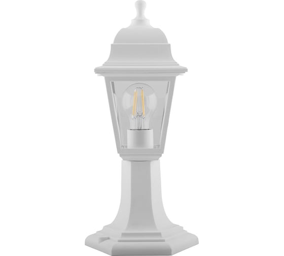Садово-парковый светильник FERON 60W 230V E27 белый, НТУ 04-60-001 32272