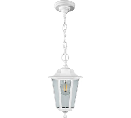 Садово-парковый светильник на цепочке FERON 325 мм, 60W 230V E27 белый, НСУ 06-60-001 32270