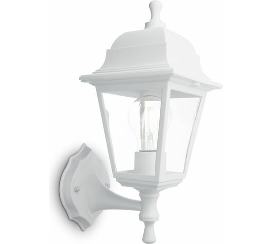 Садово-парковый светильник FERON 60W 230V E27 белый, НБУ 04-60-001 32267