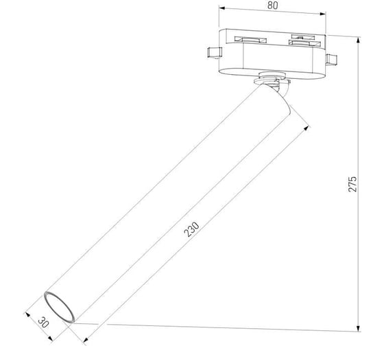 Трековый светильник pika 6w 4000k однофазный (белый) 85111/01 Elektrostandard a065273