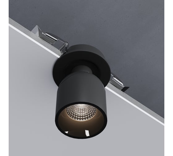 Встраиваемый светодиодный светильник Elektrostandard spot черный 25093/led a065457