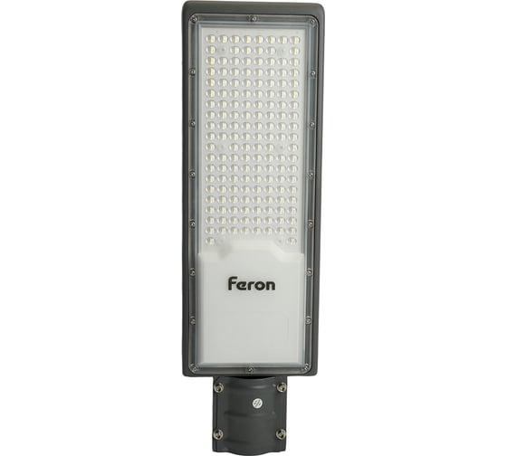 Светодиодный уличный консольный светильник FERON sp3036 150w 6400k 230v, серый, 48526