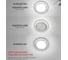 Встраиваемый светильник IN HOME GX53R-R12L-crystal Прозрачный/ Хром 4690612016221 4