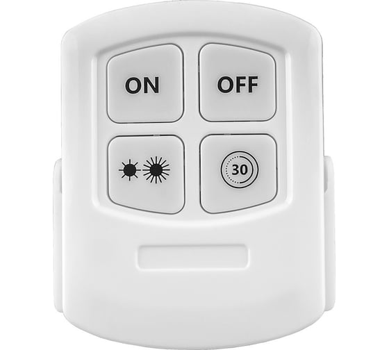 Светодиодный светильник-кнопка FERON 3шт в блистере+пульт 1LED 3W 3*AAA белый, FN1207 23378