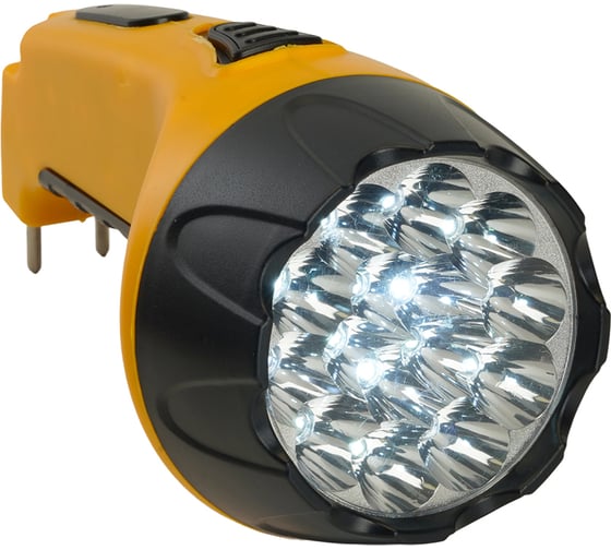 Аккумуляторный фонарь FERON 15 LED DC свинцово-кислотная батарея, желтый, TH2295 TH93C 12653