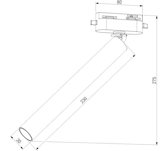Трековый светильник Elektrostandard pika чёрный 6w 4000k однофазный 85111/01 a065274