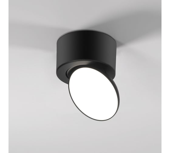 Потолочный светодиодный светильник Elektrostandard smooth черный 25053/led a065461