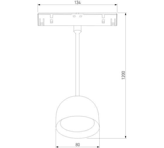 Трековый светильник Elektrostandard slim magnetic 8w 4000k uno (черный) 85126/01 a065480