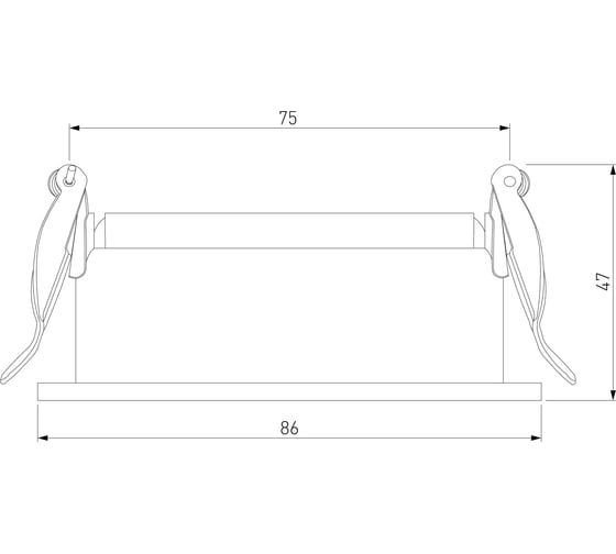 Встраиваемый светильник Elektrostandard tune графит 25015/01 a065468