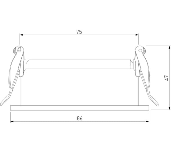 Встраиваемый светильник Elektrostandard tune графит 25014/01 a065465