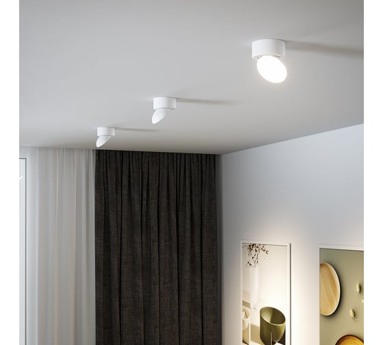 Накладной светодиодный светильник Elektrostandard smooth белый 25053/led a065460