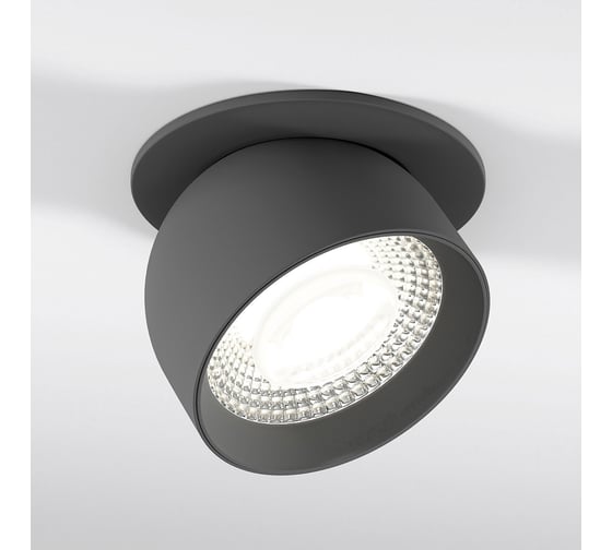 Встраиваемый светодиодный светильник Elektrostandard uno графит 25092/led a065454 1