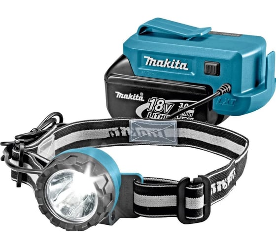 Аккумуляторный налобный фонарь Makita 18\14.4В, Li-ion, 1.6Вт, LED, 7 полож, 0.58кг, б\ак, з DEADML800