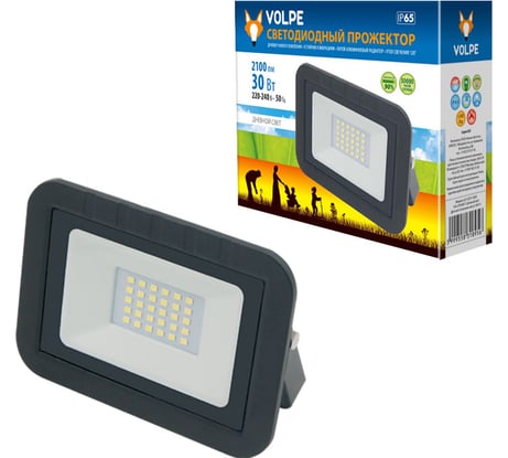 Светодиодный прожектор Volpe ULF-Q511 30W/DW IP65 220-240В BLACK UL-00000239