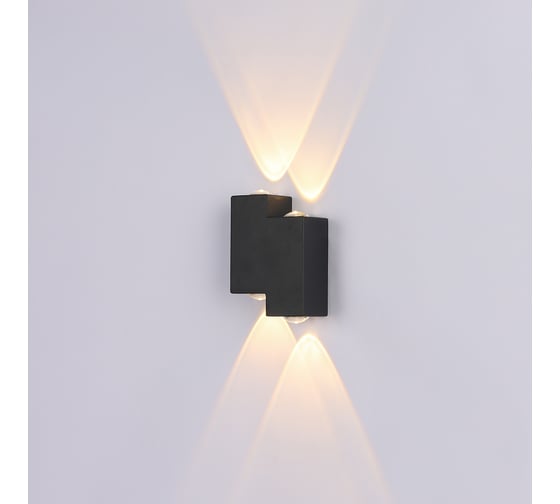 Настенный светильник ESCADA 30005W/02 LED*4W IP54 Black 30005W/02LED