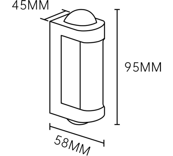 Настенный светильник 30006W/01 LED*4W IP54 Black ESCADA 30006W/01LED