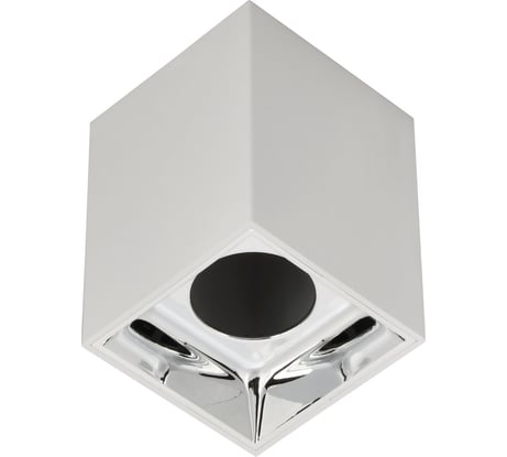 Накладной потолочный светильник IEK 4112 gu10, белый/хром, пластик LT-UPB0-4112-GU10-1-K23