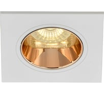 Встраиваемый поворотный светильник IEK 4107 gu10 белый/золото, пластик LT-UVB0-4107-GU10-1-K22