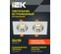 Встраиваемый поворотный светильник IEK 4108 2хgu10 белый/хром, пластик LT-UVB0-4108-GU10-2-K23 5