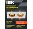 Встраиваемый поворотный светильник IEK 4108 2хgu10 белый/золото, пластик LT-UVB0-4108-GU10-2-K22 5