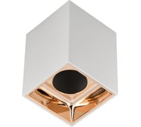 Накладной потолочный светильник IEK 4112 gu10, белый/золото, пластик LT-UPB0-4112-GU10-1-K22
