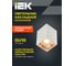 Накладной потолочный светильник IEK 4112 gu10, белый/золото, пластик LT-UPB0-4112-GU10-1-K22 6